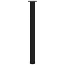 vidaXL 4 db fekete acél bárasztalláb 100-102 cm