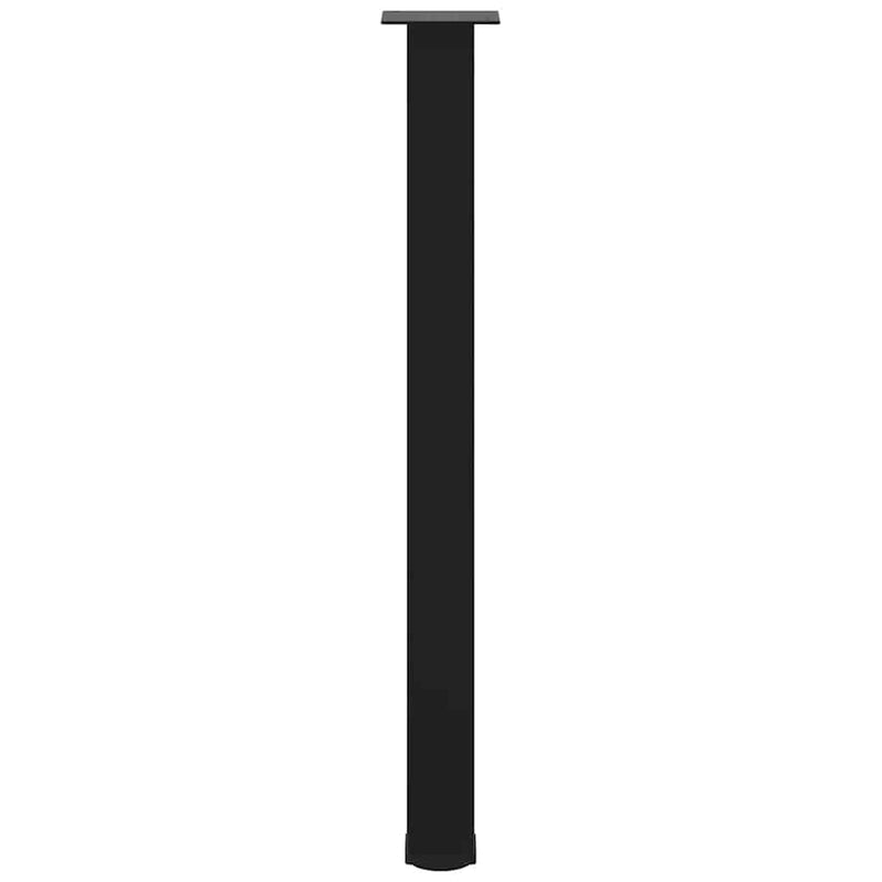 vidaXL 4 db fekete acél bárasztalláb 100-102 cm