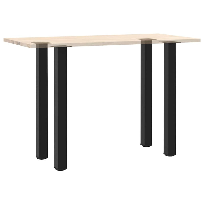 vidaXL 4 db fekete acél bárasztalláb 100-102 cm
