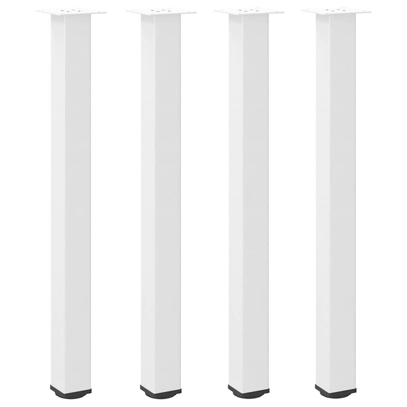 vidaXL 4 db fehér bárasztal láb 100-102 cm acél