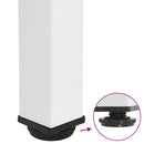 vidaXL 4 db fehér bárasztal láb 100-102 cm acél