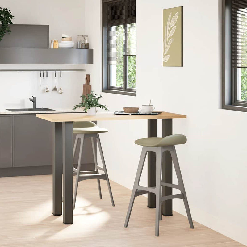vidaXL 4 db antracitszürke acél bárasztalláb 100-102 cm
