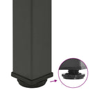 vidaXL 4 db antracitszürke acél bárasztalláb 100-102 cm