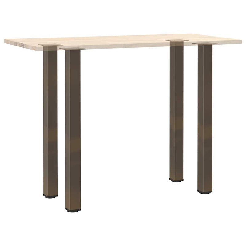 vidaXL 4 db natúr acél bárasztalláb 100-102 cm