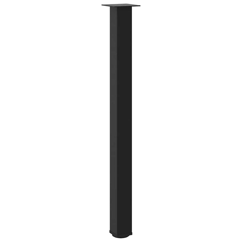 vidaXL 4 db fekete acél bárasztalláb 110-112 cm