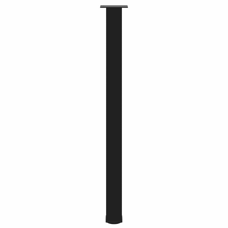 vidaXL 4 db fekete acél bárasztalláb 110-112 cm