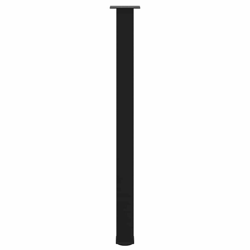 vidaXL 4 db fekete acél bárasztalláb 110-112 cm