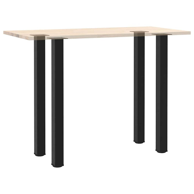 vidaXL 4 db fekete acél bárasztalláb 110-112 cm