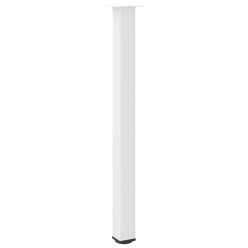 vidaXL 4 db fehér bárasztal láb 110-112 cm acél