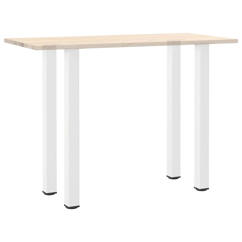 vidaXL 4 db fehér bárasztal láb 110-112 cm acél