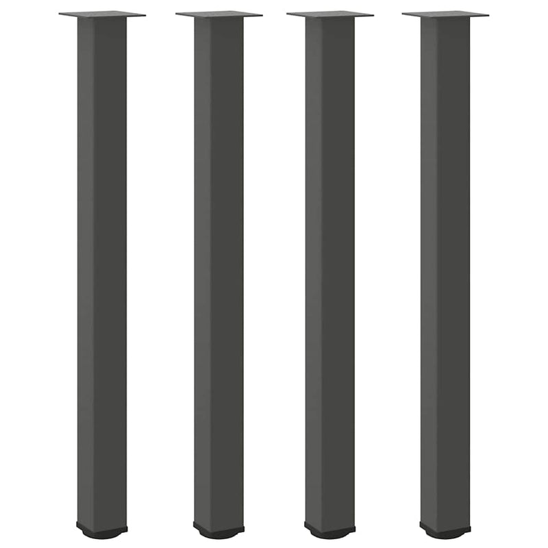vidaXL 4 db antracitszürke acél bárasztalláb 110-112 cm