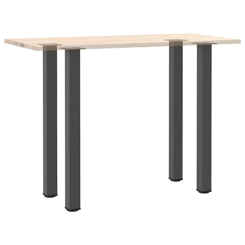vidaXL 4 db antracitszürke acél bárasztalláb 110-112 cm
