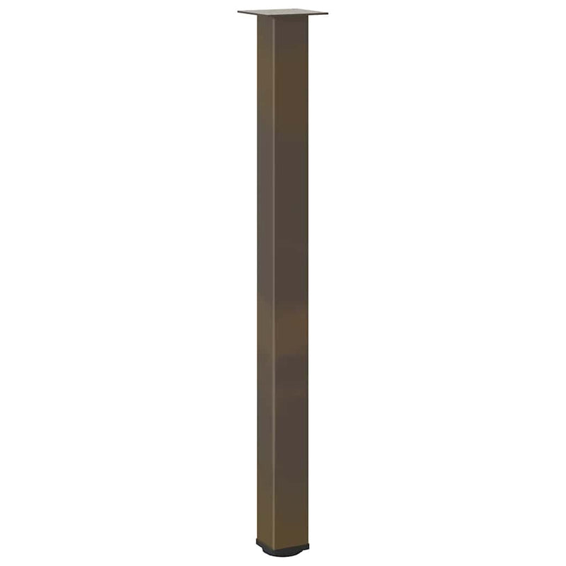vidaXL 4 db natúr acél bárasztalláb 110-112 cm