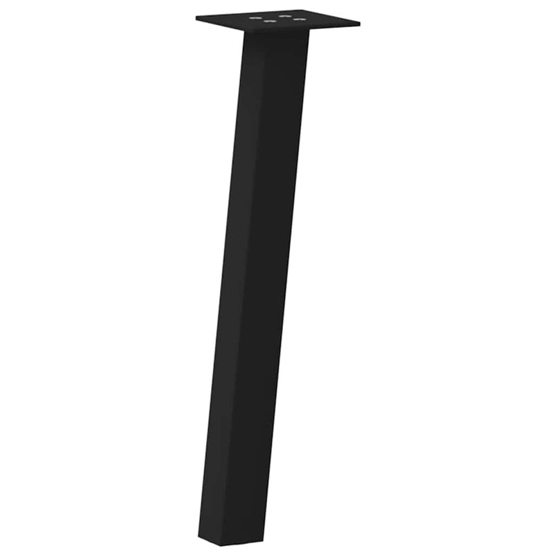 vidaXL 4 db fekete acél dohányzóasztal láb 30 cm