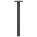 vidaXL 4 db antracitszürke acél dohányzóasztal láb 30 cm