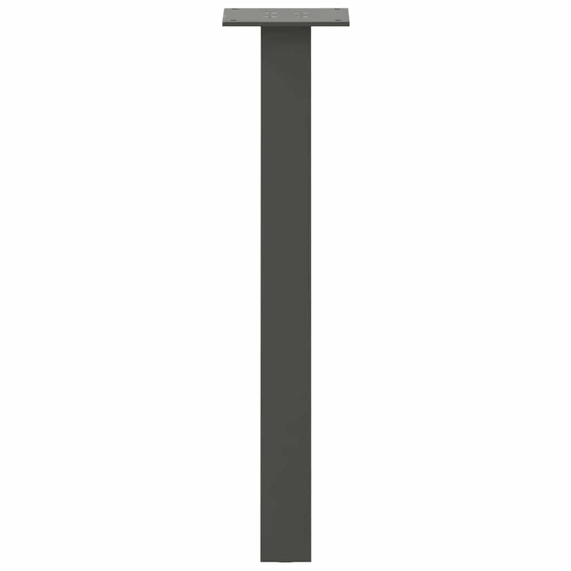 vidaXL 4 db antracitszürke acél dohányzóasztal láb 30 cm