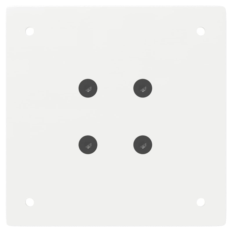 vidaXL 4 db fehér dohányzóasztal láb 42 cm acél