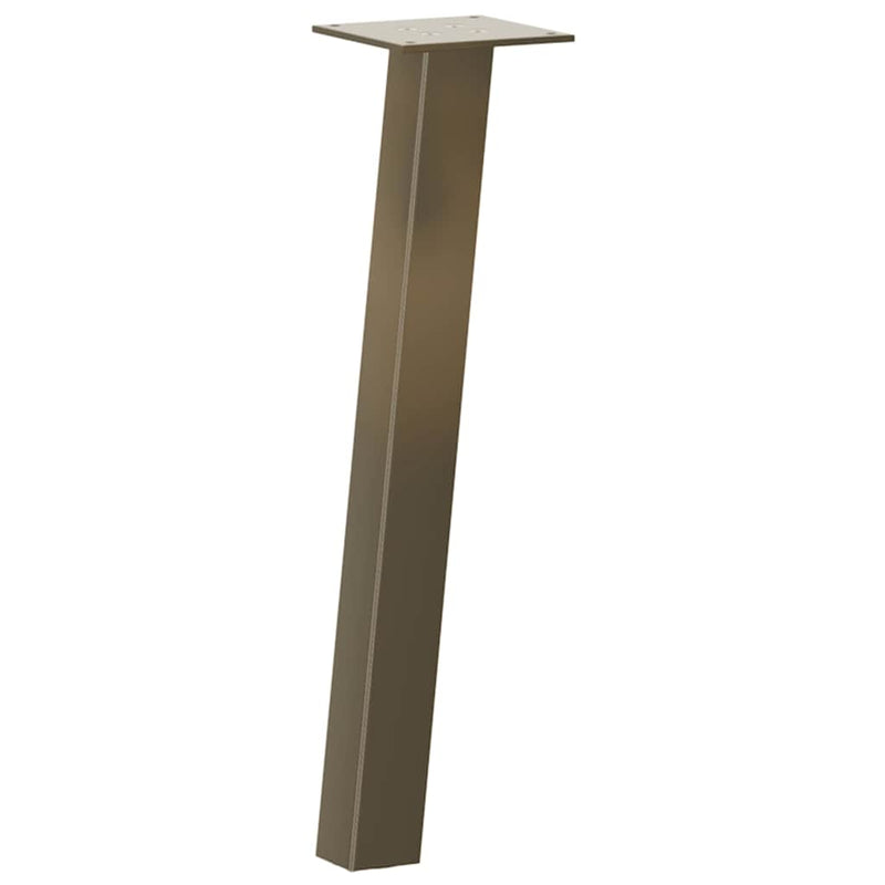 vidaXL 4 db natúr acél dohányzóasztal láb 42 cm acél
