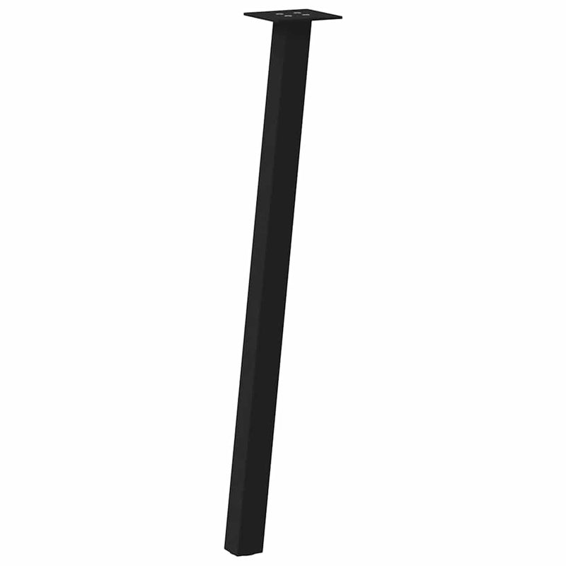 vidaXL 4 db fekete acél konzolasztal láb 72 cm