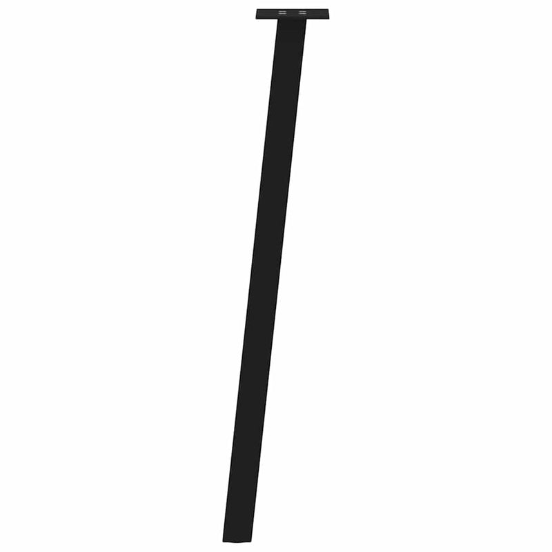 vidaXL 4 db fekete acél konzolasztal láb 72 cm