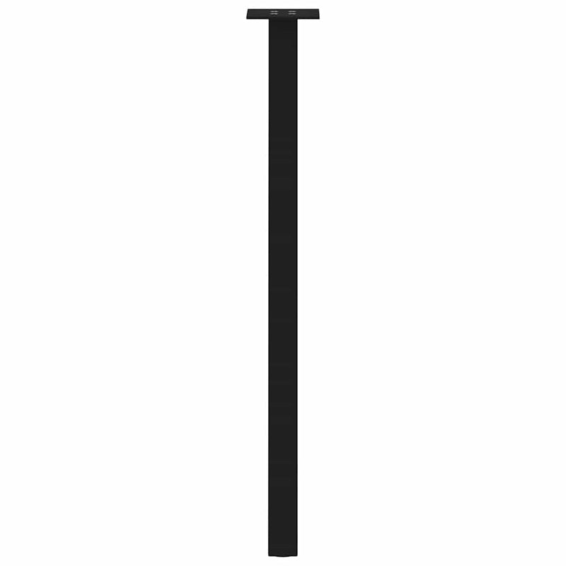vidaXL 4 db fekete acél konzolasztal láb 72 cm