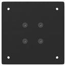 vidaXL 4 db fekete acél konzolasztal láb 72 cm