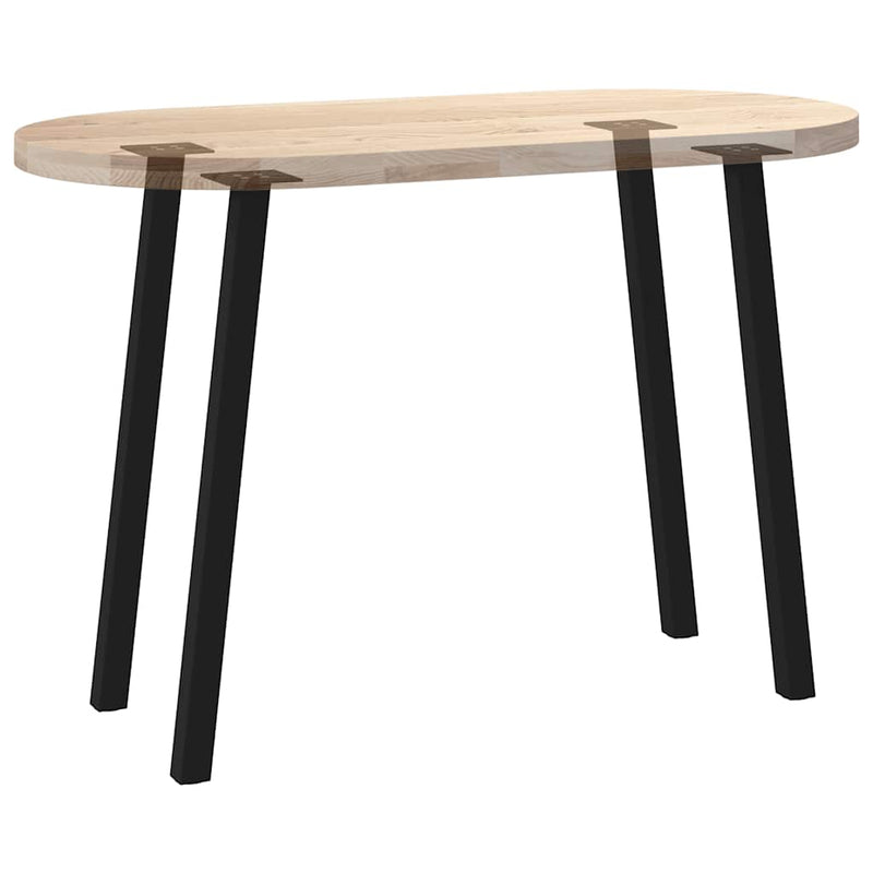 vidaXL 4 db fekete acél konzolasztal láb 72 cm
