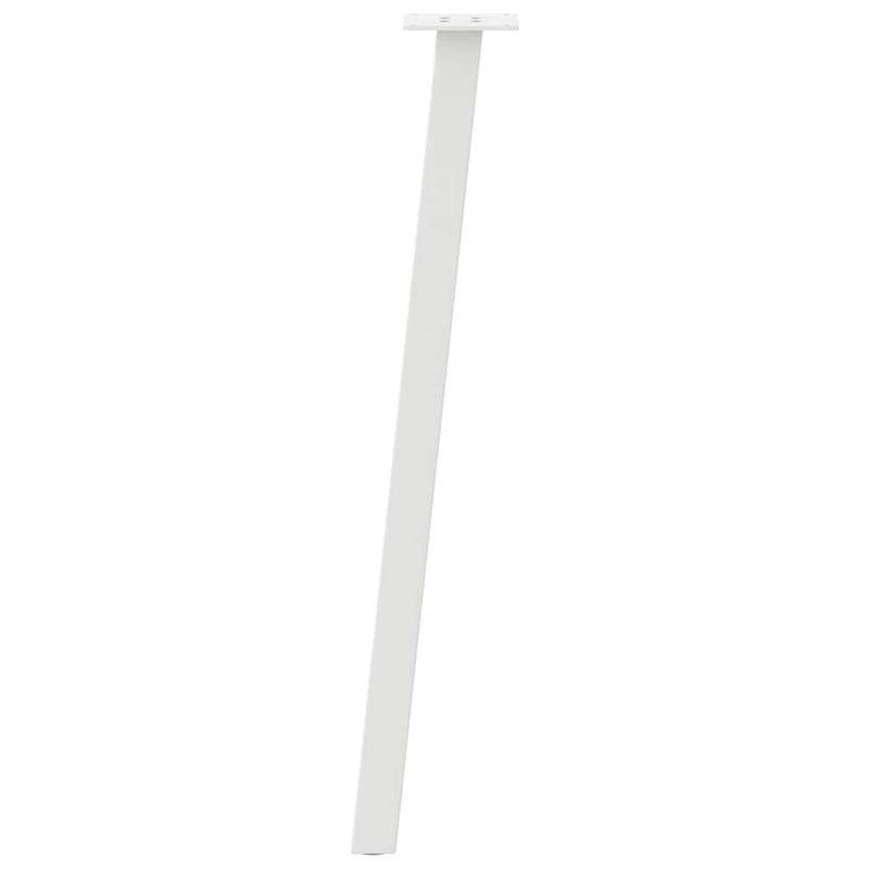 vidaXL 4 db fehér acél konzolasztal láb 72 cm