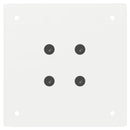 vidaXL 4 db fehér acél konzolasztal láb 72 cm