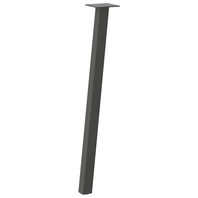 vidaXL 4 db antracitszürke acél konzolasztal láb 72 cm