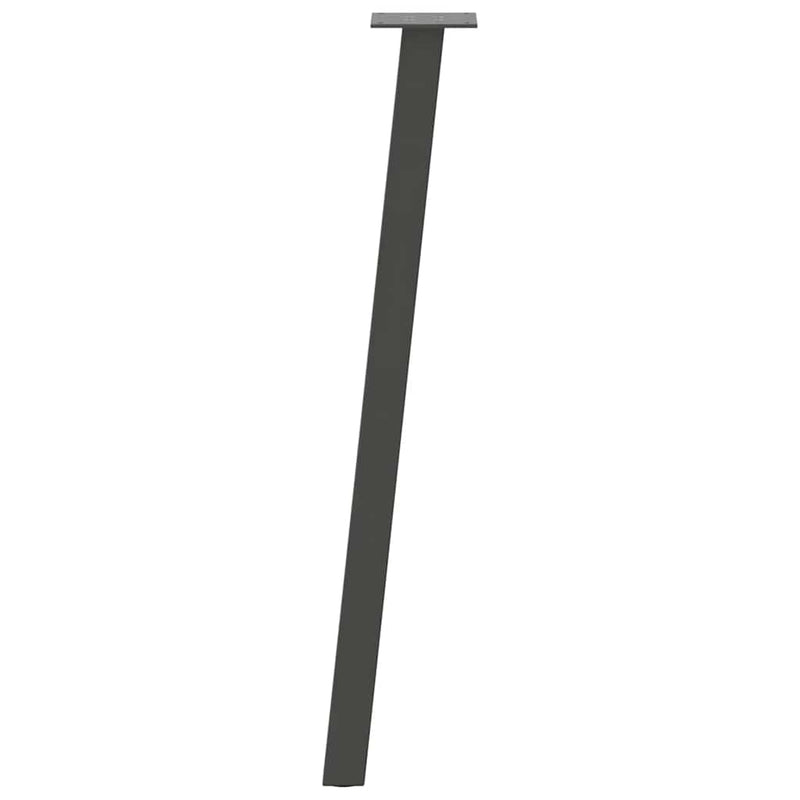vidaXL 4 db antracitszürke acél konzolasztal láb 72 cm