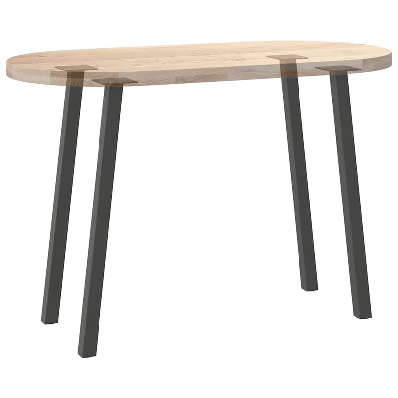 vidaXL 4 db antracitszürke acél konzolasztal láb 72 cm