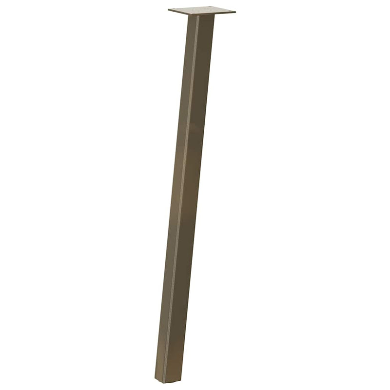 vidaXL 4 db natúr acél konzolasztal láb 72 cm