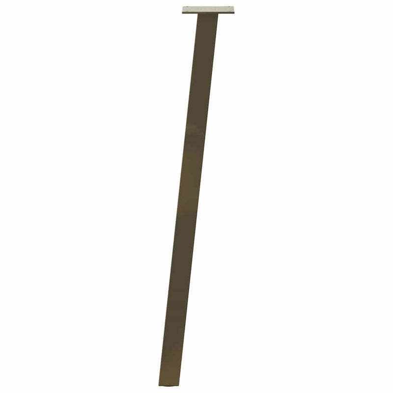 vidaXL 4 db natúr acél konzolasztal láb 72 cm