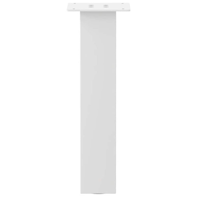 vidaXL 4 db fehér dohányzóasztal láb 30 cm acél