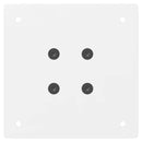 vidaXL 4 db fehér dohányzóasztal láb 30 cm acél