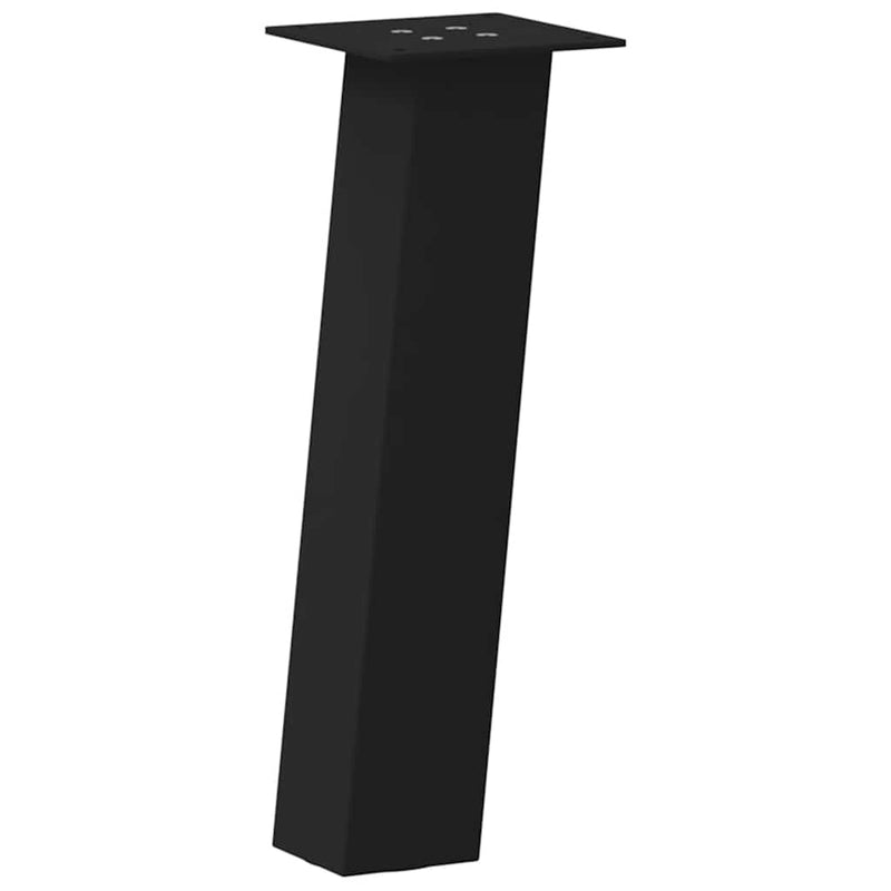 vidaXL 4 db fekete acél dohányzóasztal láb 42 cm
