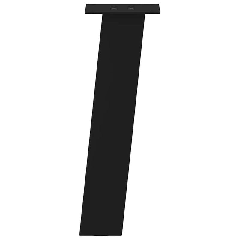 vidaXL 4 db fekete acél dohányzóasztal láb 42 cm