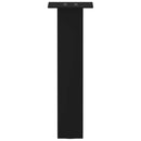 vidaXL 4 db fekete acél dohányzóasztal láb 42 cm