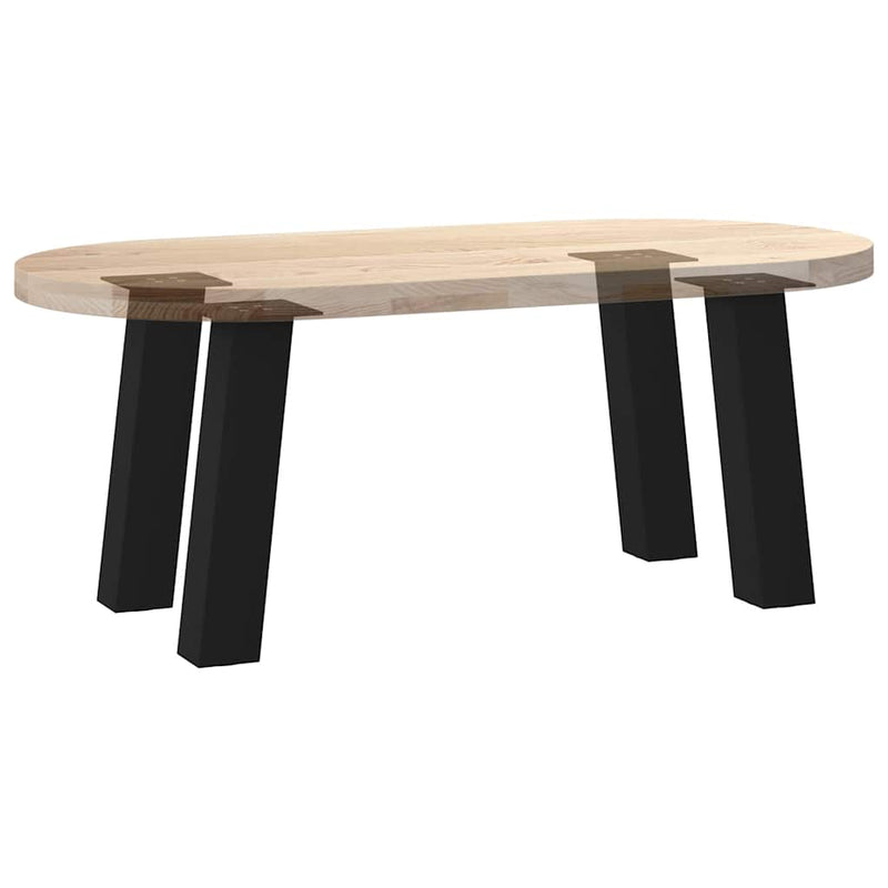 vidaXL 4 db fekete acél dohányzóasztal láb 42 cm