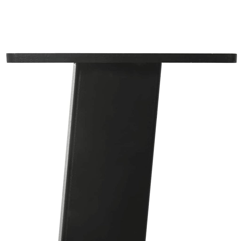 vidaXL 4 db fekete acél dohányzóasztal láb 42 cm