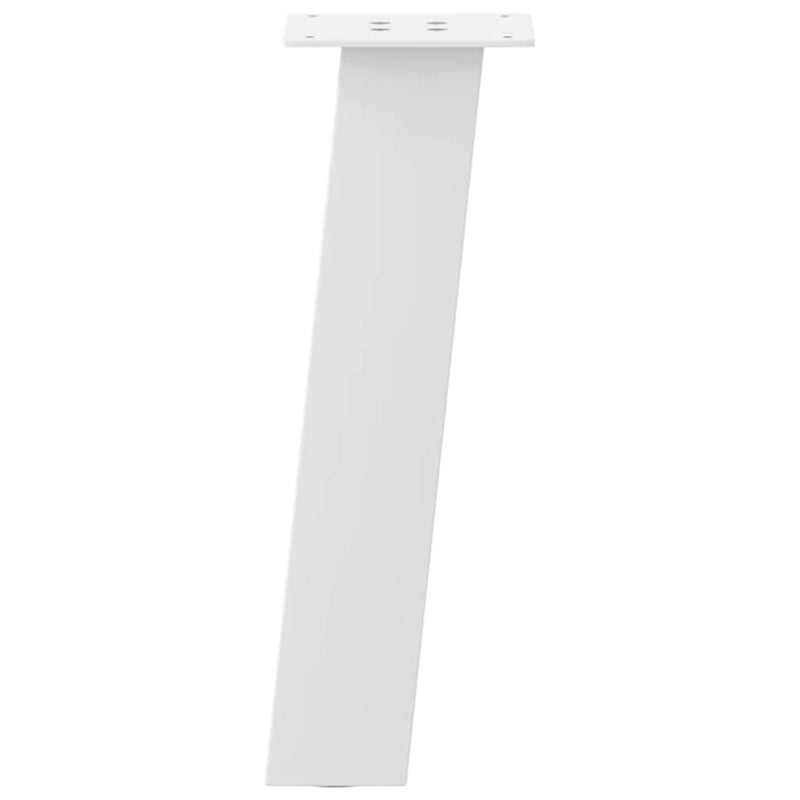 vidaXL 4 db fehér dohányzóasztal láb 42 cm acél