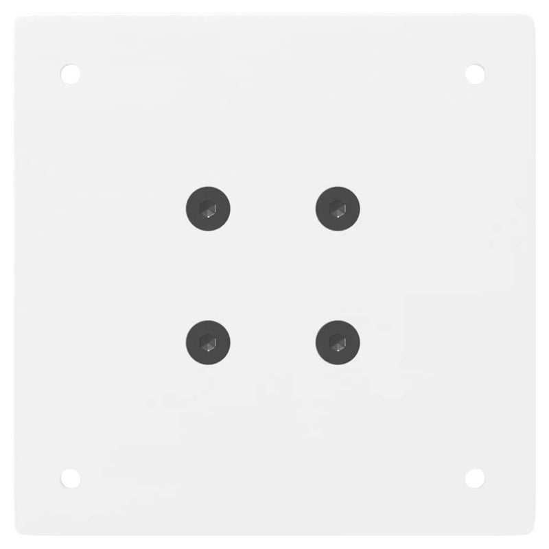 vidaXL 4 db fehér dohányzóasztal láb 42 cm acél