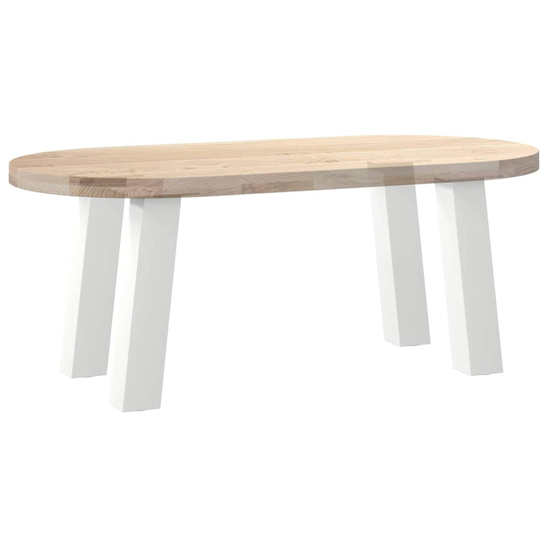 vidaXL 4 db fehér dohányzóasztal láb 42 cm acél