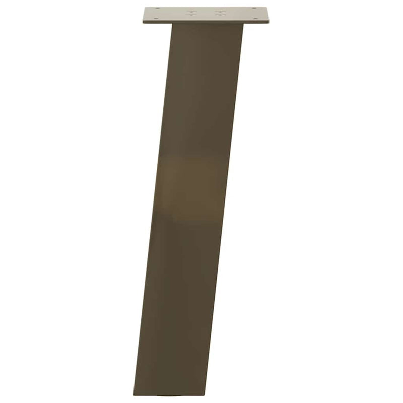 vidaXL 4 db natúr acél dohányzóasztal láb 42 cm acél