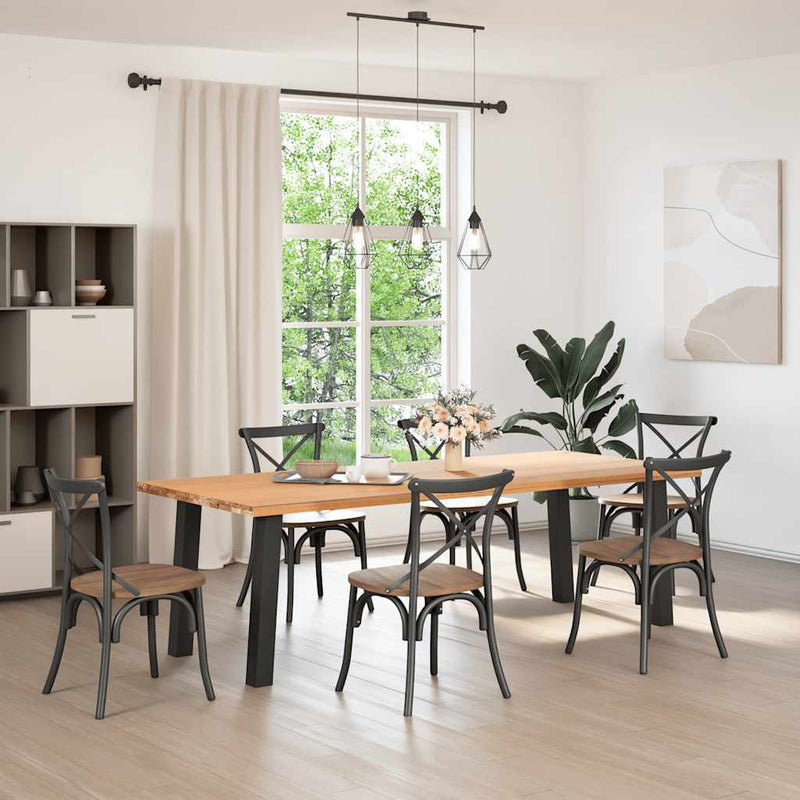 vidaXL 4 db fekete acél konzolasztal láb 72 cm