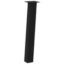 vidaXL 4 db fekete acél konzolasztal láb 72 cm