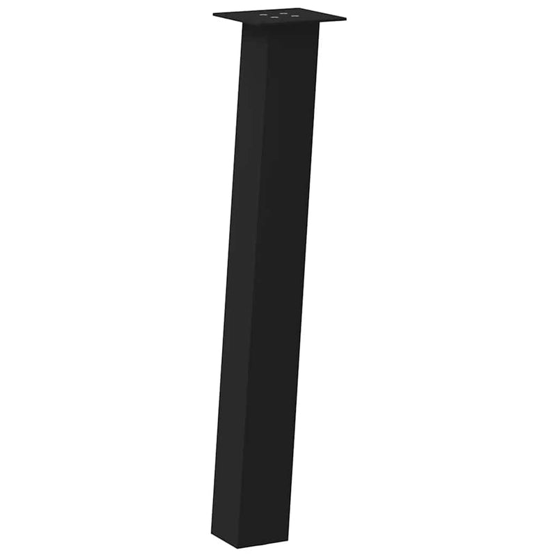 vidaXL 4 db fekete acél konzolasztal láb 72 cm