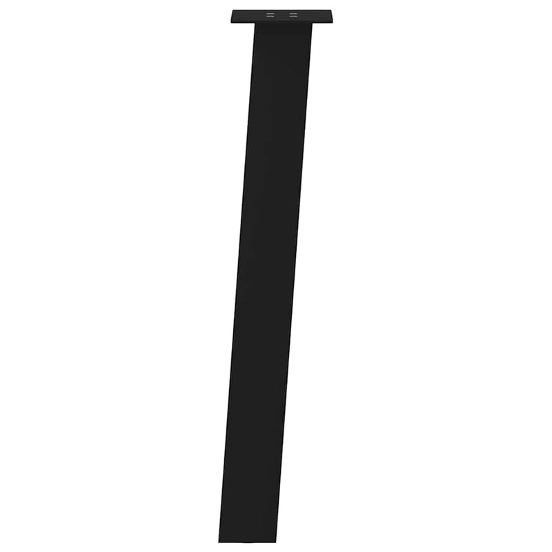 vidaXL 4 db fekete acél konzolasztal láb 72 cm