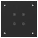 vidaXL 4 db fekete acél konzolasztal láb 72 cm